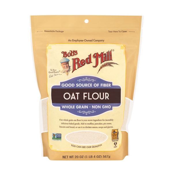 Bob's Red Mill Oat Flour 20 Oz. Resealable Pouches, PK4